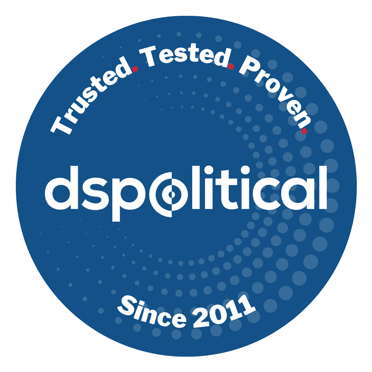 DSPolitical Trusted Tested Proven Badge